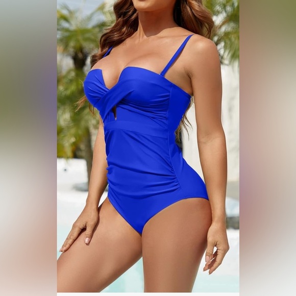 NWT- Elegant 2025. Vibrant Blue 
1-Piece Swimsuit - Picture 5 of 7